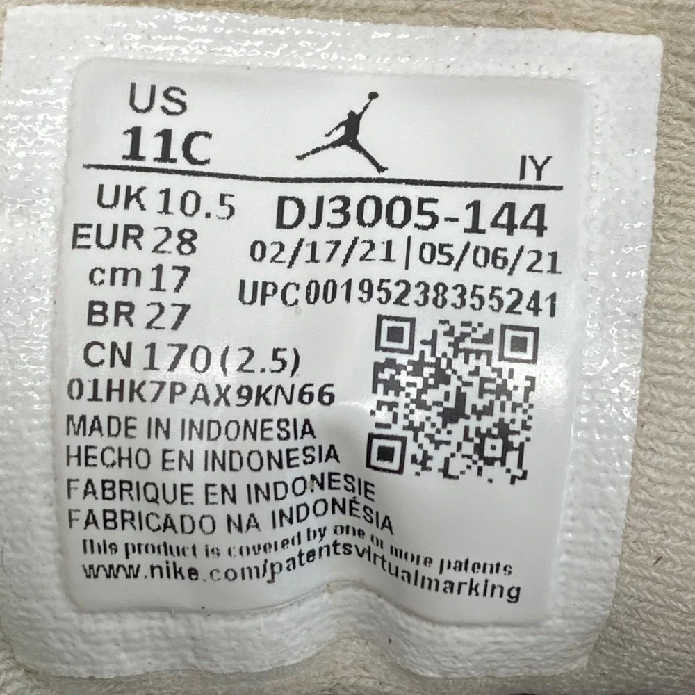 Nike Air Jordan 13 XIII‎ TD Retro Toddler Shoes 11C DJ3005 144 White Navy Blue